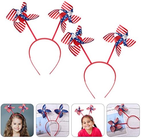 KESYOO 2pcs Independence Day Headband Hair Hoops Party Accessories