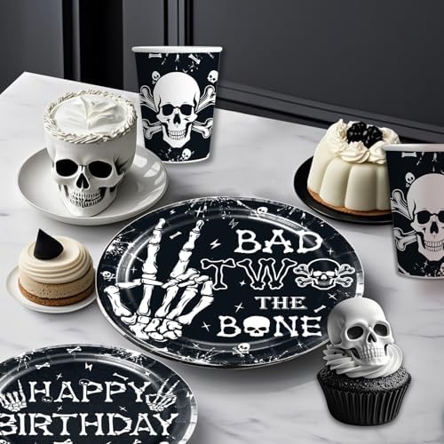 Bad To The Bone 139pcs Boy Birthday Party Decor Set