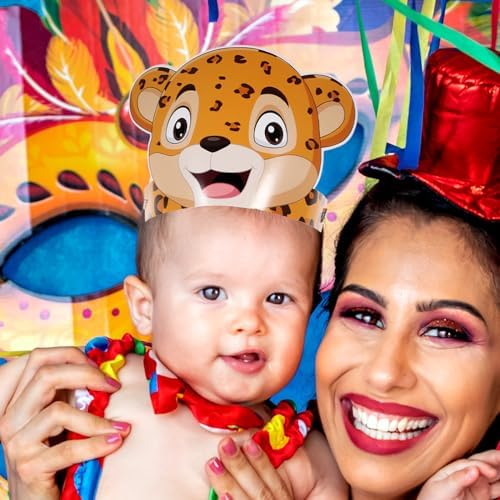LUOZZY 24pcs Animal Party Hats for Kids