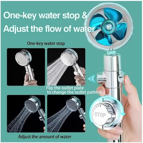 NATTCO 360 Degree Rotation High Pressure Handheld Shower Head