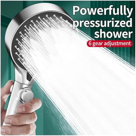 NATTCO Universal Handheld Shower Head with 6 Models