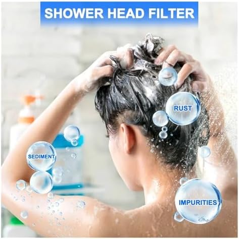 NATTCO 10Pcs Shower Head Replacement Filter Cartridge for Handheld Showerheads