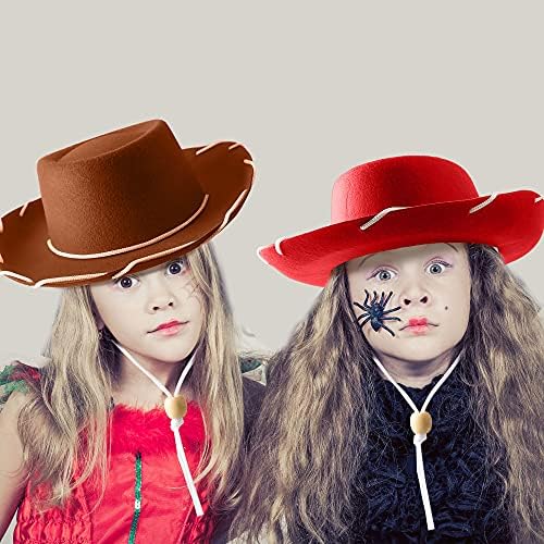 4 Pack Kids Cowboy Hats for Western Party