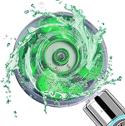 Hydro Jet Shower Head with High Pressure Turbo Fan and 360 Degree Rotation