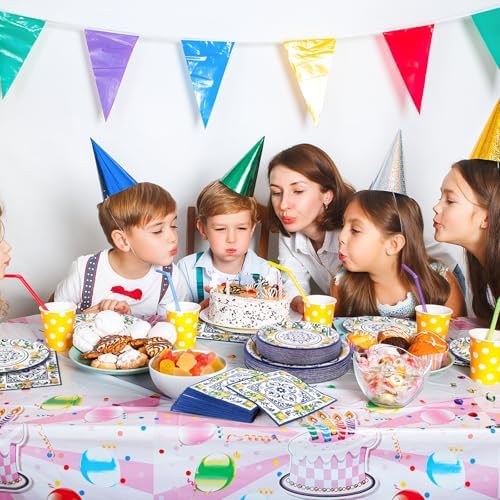 108Pcs Capri Lemon Party Plates Set for 36 Guests
