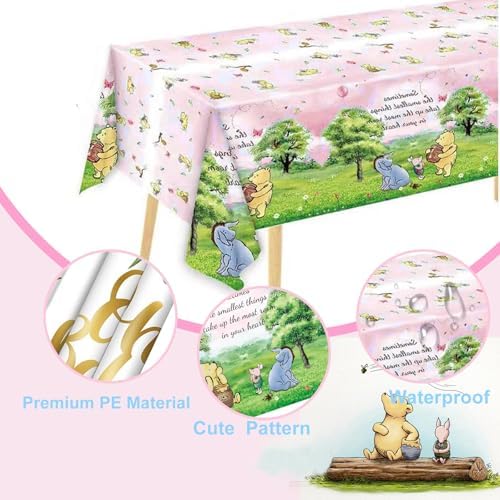 Winnie Bear Baby Shower 178pcs Pink Party Supplies Set for 25 Guests