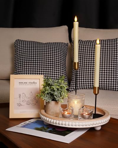 Homemory Flameless Taper Candles Set of 2