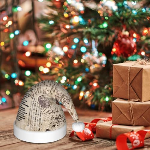 Abstract Christmas Pattern Santa Hat for Kids Baby