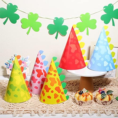 Toyvian 30pcs Dinosaur Party Hats for Kids Birthday Celebrations