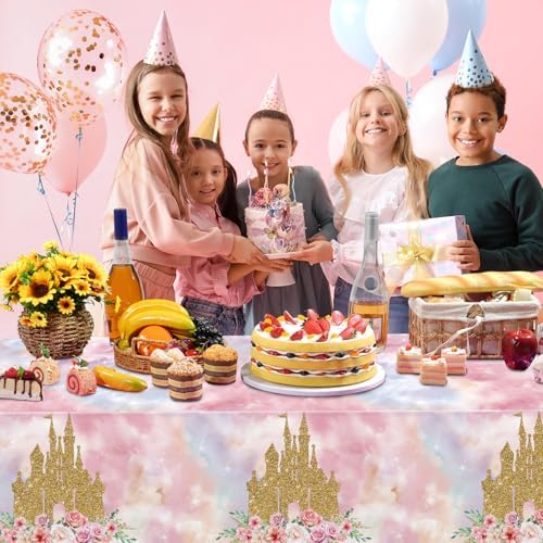 1 Pack Princess Tablecloths Birthday Decorations