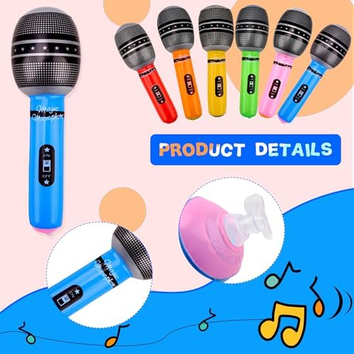 48 Piece Giant Inflatable Microphone Set