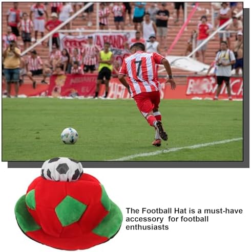 LOGOFUN Soccer Party Hats Football Celebration Cap Photo Props for International Festival