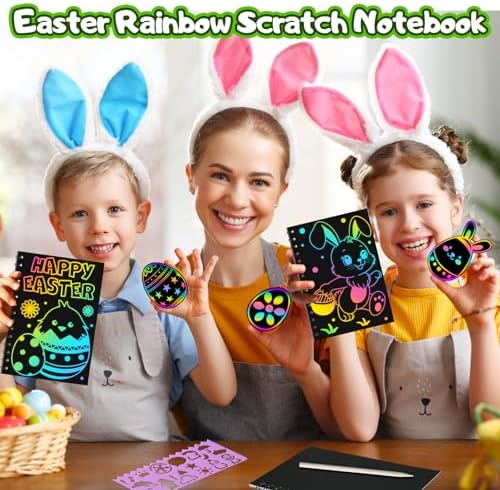 Kids Scratch Art Party Favor Kit 24 Pack Dinosaur