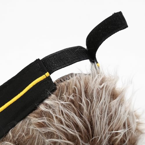 Halloween Hairy Hat Headgear Black Myth Costume Head Covering for Wigs