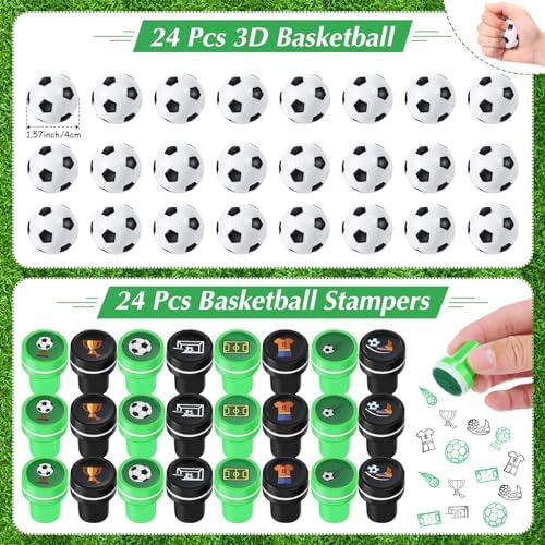 Aoriher 120 Pcs Soccer Party Favors Set for Kids