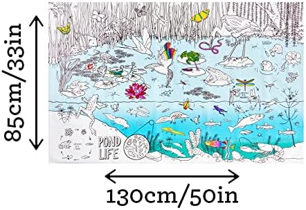 Eatsleepdoodle Coloring Wildlife Tablecloth for Kids