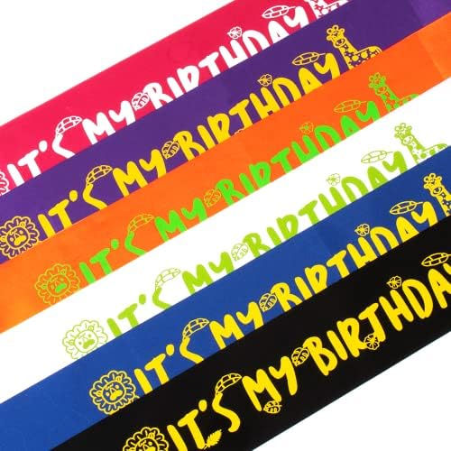 My Birthday Sash Jungle Theme Party Decoration