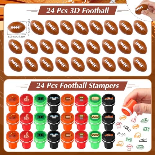 Aoriher 120 Pcs Football Party Favors Set for Kids and Sports Events