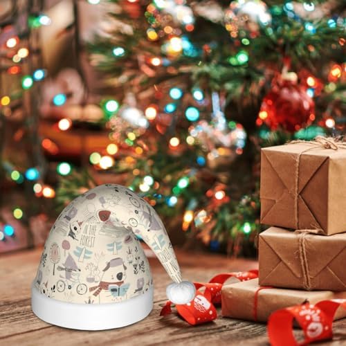 Cute Animal Santa Hat for Kids Baby Christmas Party Headwear