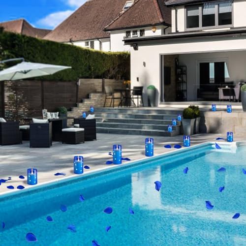 NURADA Flameless Candles with 3D Wick and Remote Control - 3 Pack for Romantic Decor