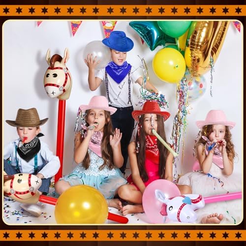 Toulite 36 Pcs Cowboy Party Costume Set