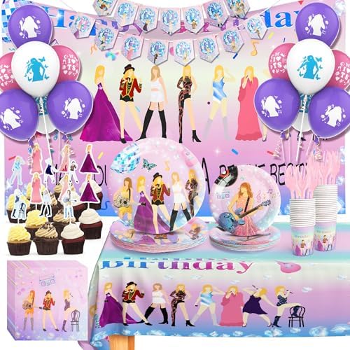 172pcs Music Star Birthday Party Decorations Set