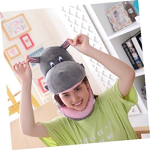 Totority Hippo Cartoon Hat Unique Funny Headwear