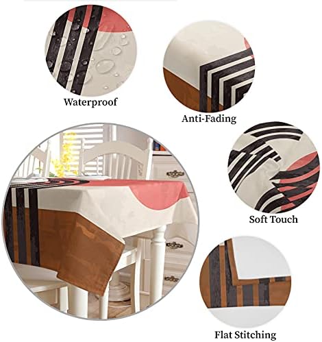 ZOE GARDEN Square Tablecloth Waterproof Stainproof Dining Party Wedding Cover