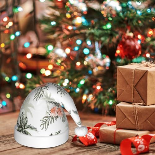 Vintage Palm Trees Santa Hat for Kids Baby