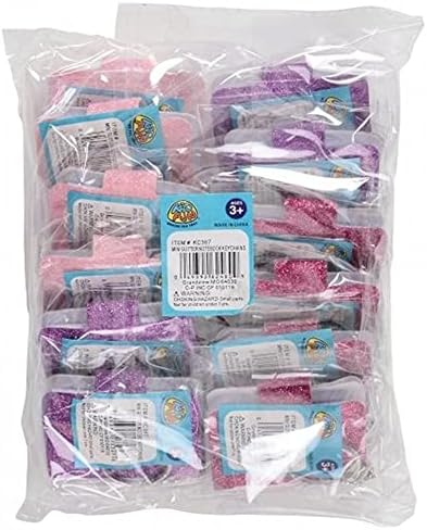 ArtCreativity Mini Glitter Notebook Keychains Set of 12