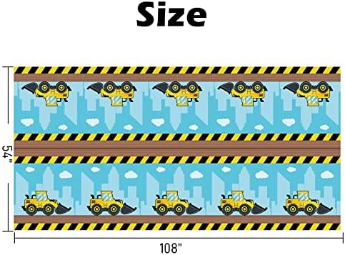 WERNNSAI Construction Tablecloth 54 x 108