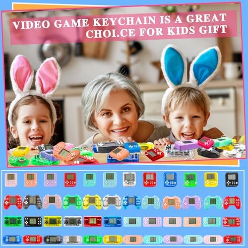 48 Pack Mini Video Game Keychain Party Favors