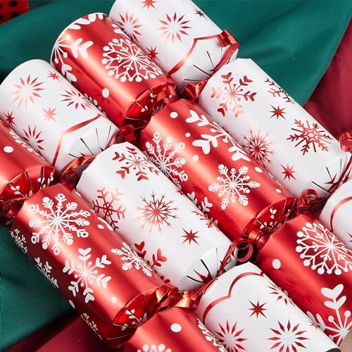 JOYIN 10 Pack Christmas Party Favors with Snowflake Design