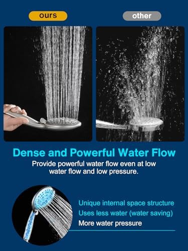 Cobbe 48-Setting High Pressure 3-Way Shower Head Combo