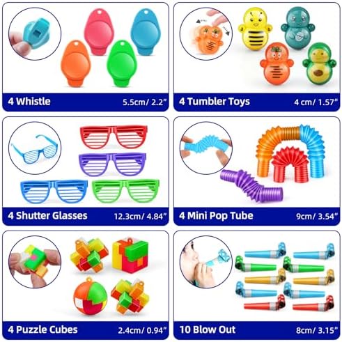 Nicknack Kids Party Bag Fillers 300PCS Assortment