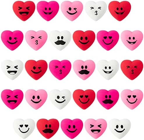 Eartim Valentines Day 28-Piece Heart Mochi Toys
