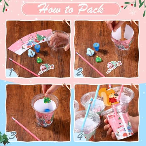 Pickmesh 30 Set Christmas Stationery Party Favors