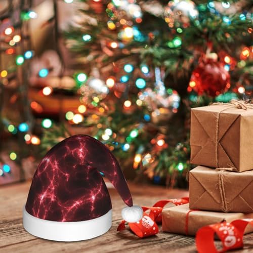 Red Line Santa Hat for Kids Baby Christmas Hat