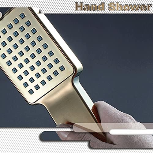 Brushed Gold Brass Handheld Shower Head