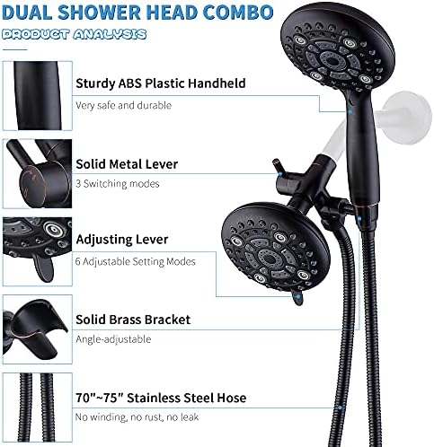 G Promise High Pressure Dual Shower Head Combo