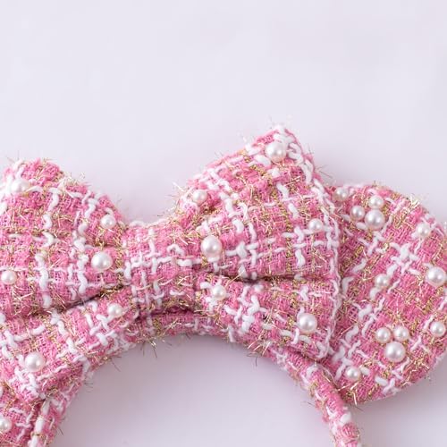KARETT Sequins Mouse Ears Headband With Glitter Bow