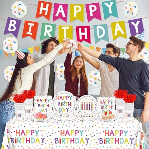 Birthday Party Decorations 138Pcs Set for 24 Guests