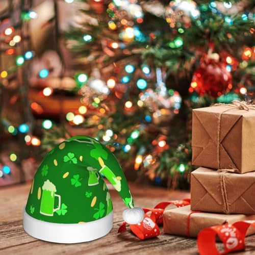 St Patricks Day Santa Hat for Kids Christmas Party Hat