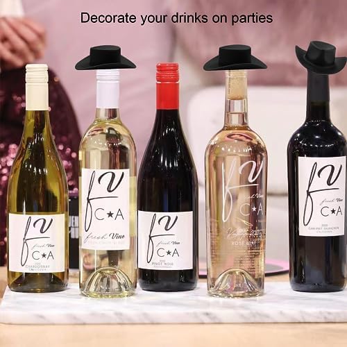 20PCS Mini Black Cowboy Hats for Dollhouse Decor and Party Use