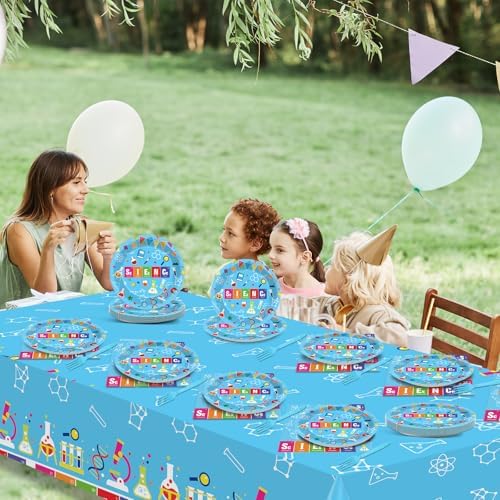 Chiazllta Science Party Tableware Set for 20 Guests
