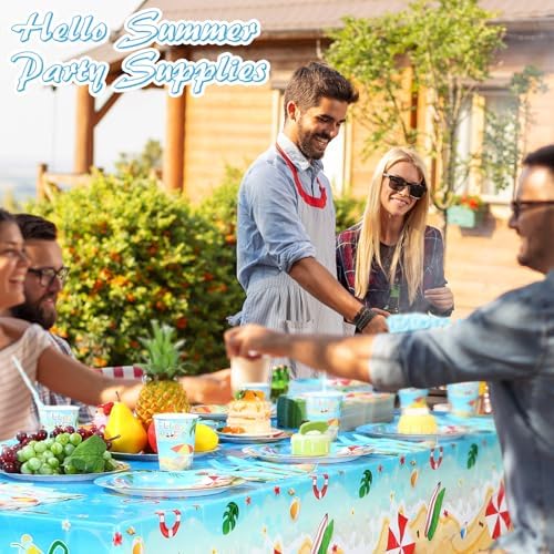452 Pcs Summer Beach Party Decorations Set