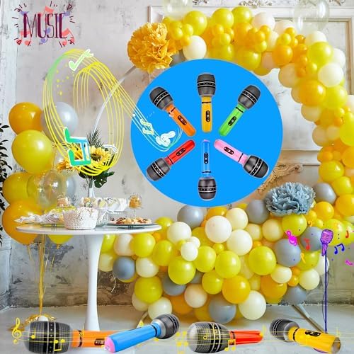 48 Piece Giant Inflatable Microphone Set