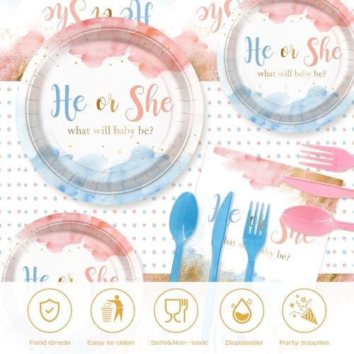 AIBIIN 194 PCS Gender Reveal Decorations Set
