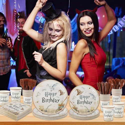 210Pcs Magical Wizard Party Decorations for Baby Shower and Birthday Celebrations