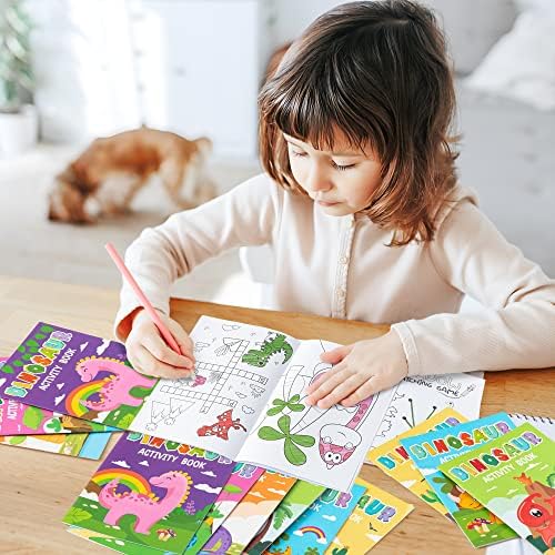 JAPBOR 24 Piece Dinosaur Coloring Book Set for Kids Party Favors